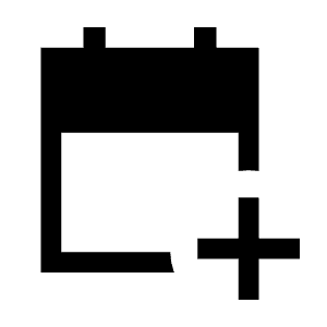 Calendar Add On Fill Icon from Sharp Fill - Material Symbols Set