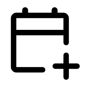 Calendar Add On Icon from Rounded Line - Material Symbols Set