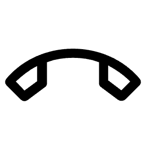 Call End Icon from Rounded Line - Material Symbols Set