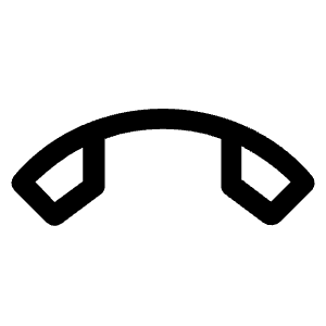 Call End Icon from Outlined Line - Material Symbols Set