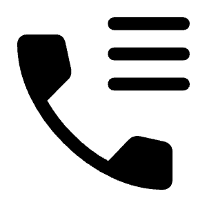 Call Log Fill Icon from Rounded Fill - Material Symbols Set