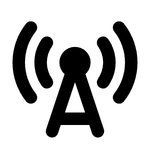 Cell Tower Fill Icon from Rounded Fill - Material Pro Free Set