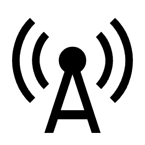 Cell Tower Icon from Sharp Line - Material Symbols Set
