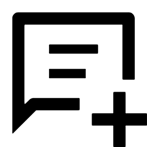 Chat Add On Icon from Outlined Line - Material Pro Free Set