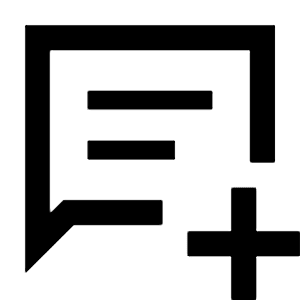 Chat Add On Icon from Sharp Line - Material Pro Free Set