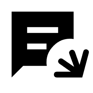 Chat Apps Script Fill Icon from Sharp Fill - Material Symbols Set