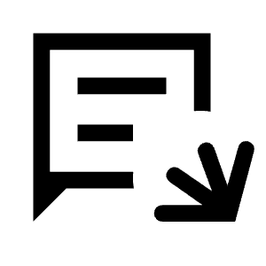 Chat Apps Script Icon from Sharp Line - Material Symbols Set