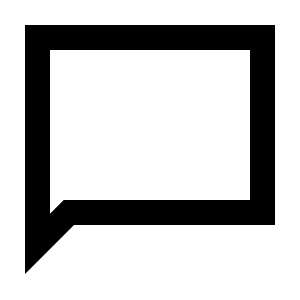 Chat Bubble Icon from Sharp Line - Material Pro Free Set