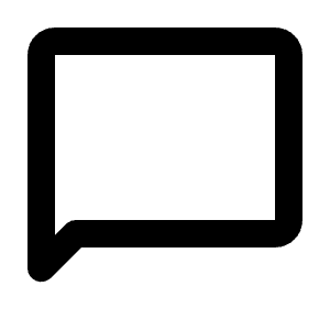 Chat Bubble Icon from Rounded Line - Streamline Material Free Set