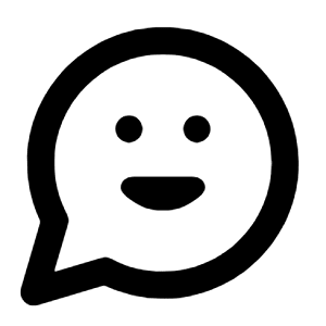 Chat Emoji Alt Icon from Rounded Line - Streamline Material Free Set