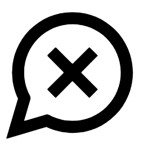 Chat Error Alt Icon from Outlined Line - Material Pro Free Set