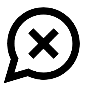 Chat Error Alt Icon from Sharp Line - Streamline Material Free Set