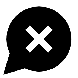 Chat Error Alt Fill Icon from Sharp Fill - Streamline Material Free Set