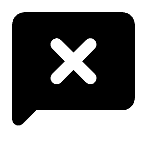 Chat Error Fill Icon from Rounded Fill - Streamline Material Free Set