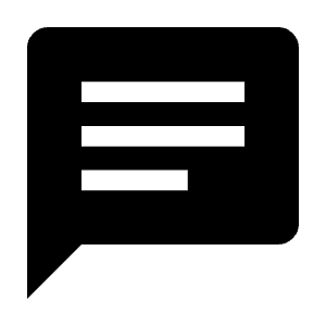 Chat Fill Icon from Outlined Fill - Material Symbols Set