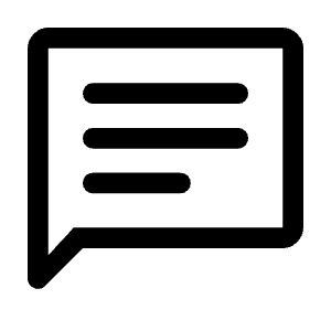 Chat Icon from Rounded Line - Material Symbols Set