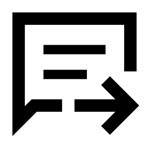 Chat Paste Go Icon from Sharp Line - Material Pro Free Set