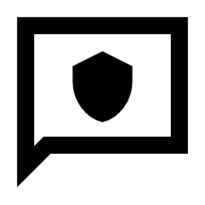 Chat Protect Icon from Sharp Line - Material Pro Free Set