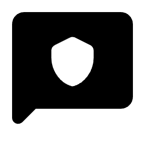 Chat Protect Fill Icon from Rounded Fill - Material Pro Free Set