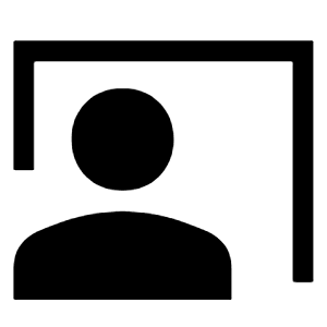 Co Present Fill Icon from Sharp Fill - Material Symbols Set