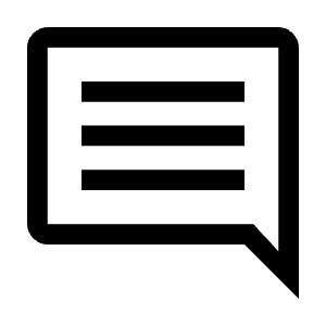 Comment Icon from Outlined Line - Material Symbols Set