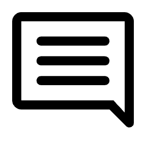 Comment Icon from Rounded Line - Material Symbols Set