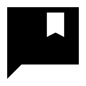 Comment Bank Fill Icon from Sharp Fill - Material Symbols Set