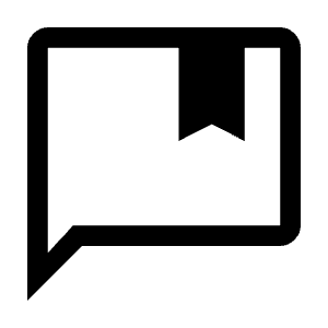 Comment Bank Icon from Outlined Line - Material Symbols Set