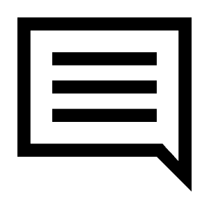 Comment Icon from Sharp Line - Material Symbols Set