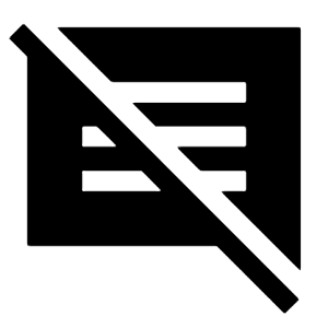 Comments Disabled Fill Icon from Sharp Fill - Material Symbols Set