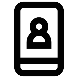 Contact Mobile Icon from Atlas Line Set