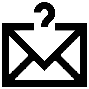 Envelope Question Icon from Atlas Line Set