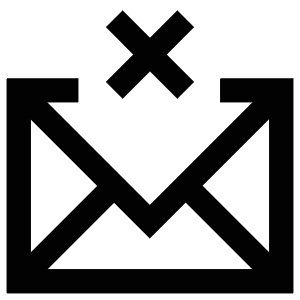 Envelope Xmark Icon from Atlas Line Set