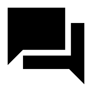 Forum Fill Icon from Sharp Fill - Material Symbols Set