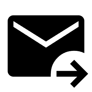 Forward To Inbox Fill Icon from Outlined Fill - Material Symbols Set