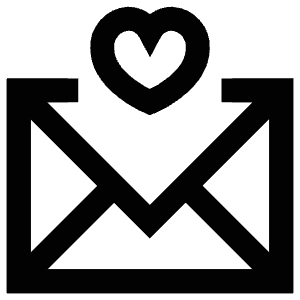 Heart Envelope Icon from Atlas Line Set