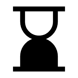 Hourglass Bottom Icon from Outlined Line - Material Symbols Set