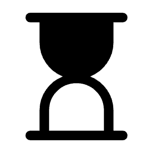 Hourglass Top Icon from Rounded Line - Material Symbols Set