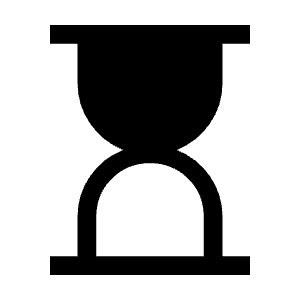 Hourglass Top Icon from Outlined Line - Material Symbols Set