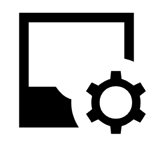 Inbox Customize Fill Icon from Sharp Fill - Material Symbols Set