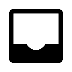 Inbox Fill Icon from Outlined Fill - Material Symbols Set
