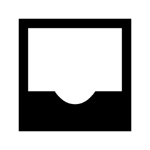 Inbox Fill Icon from Sharp Fill - Material Symbols Set