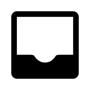 Inbox Fill Icon from Rounded Fill - Material Symbols Set