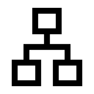 Lan Icon from Sharp Line - Material Symbols Set