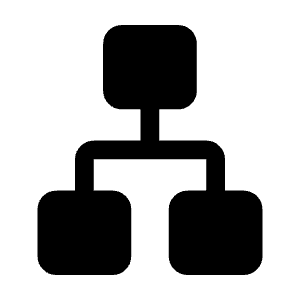 Lan Fill Icon from Rounded Fill - Material Symbols Set