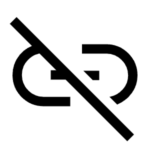 Link Off Fill Icon from Sharp Fill - Material Symbols Set