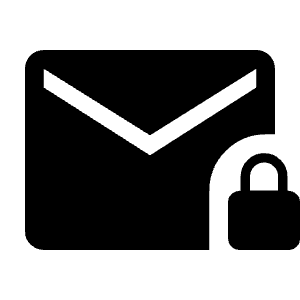 Mail Lock Fill Icon from Outlined Fill - Material Symbols Set