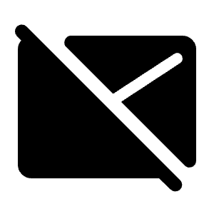 Mail Off Fill Icon from Rounded Fill - Material Symbols Set