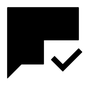 Mark Chat Read Fill Icon from Sharp Fill - Material Symbols Set