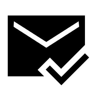 Mark Email Read Fill Icon from Sharp Fill - Material Symbols Set